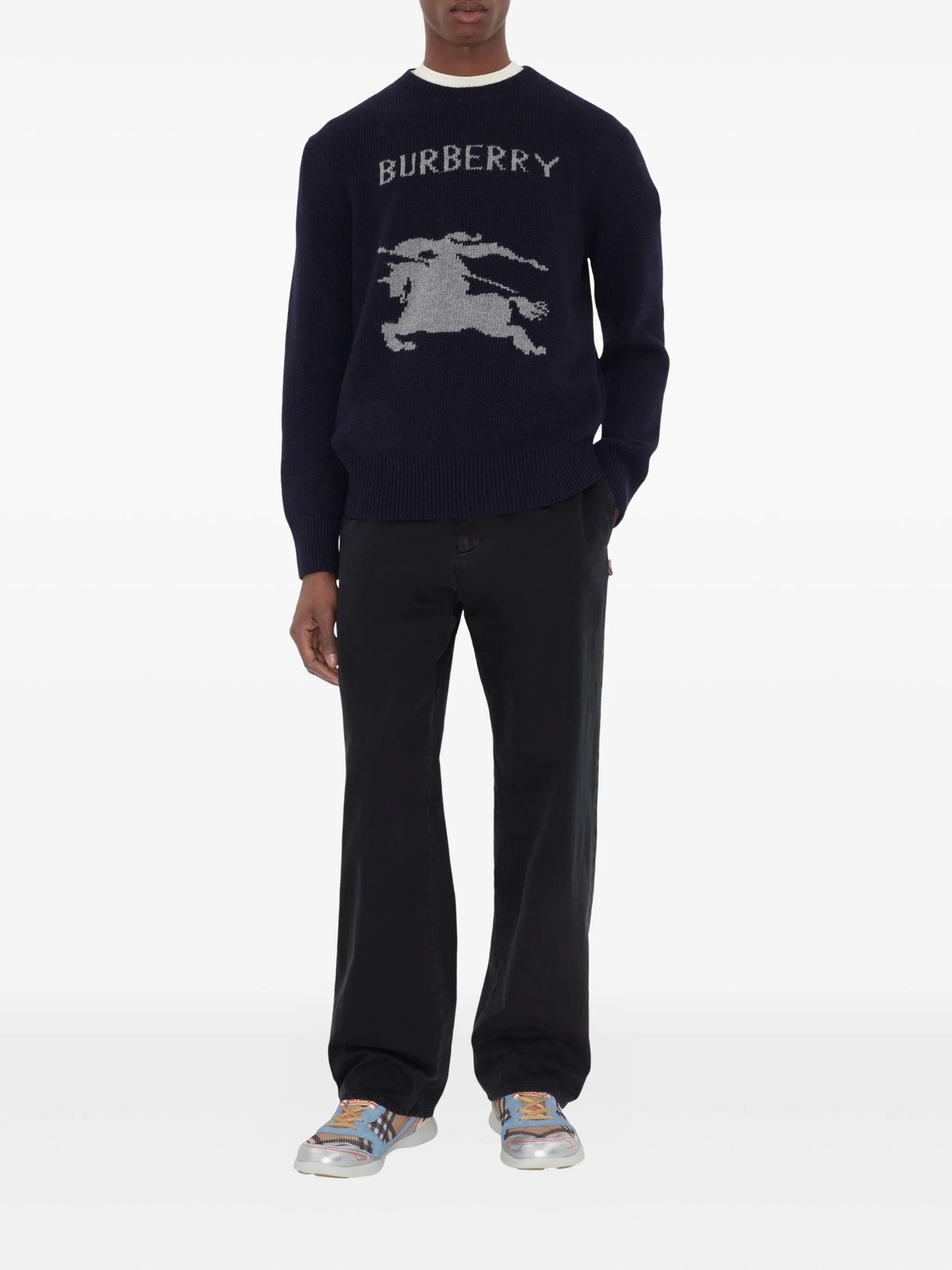 Burberry Equestrian Knight Print Sweater