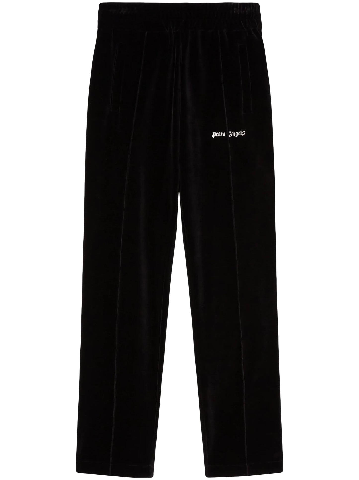 Palm Angels velvet track pants with logo