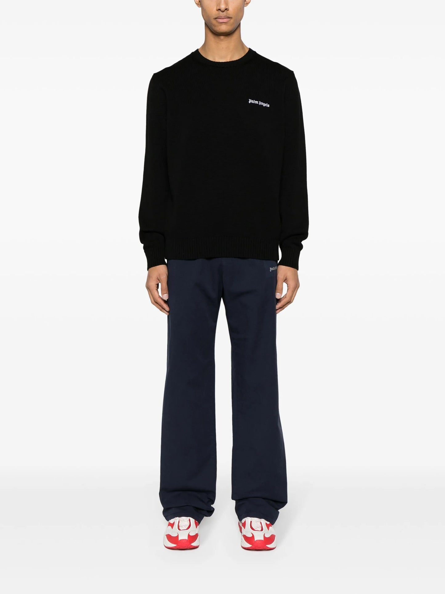 Palm Angels mid-rise straight trousers