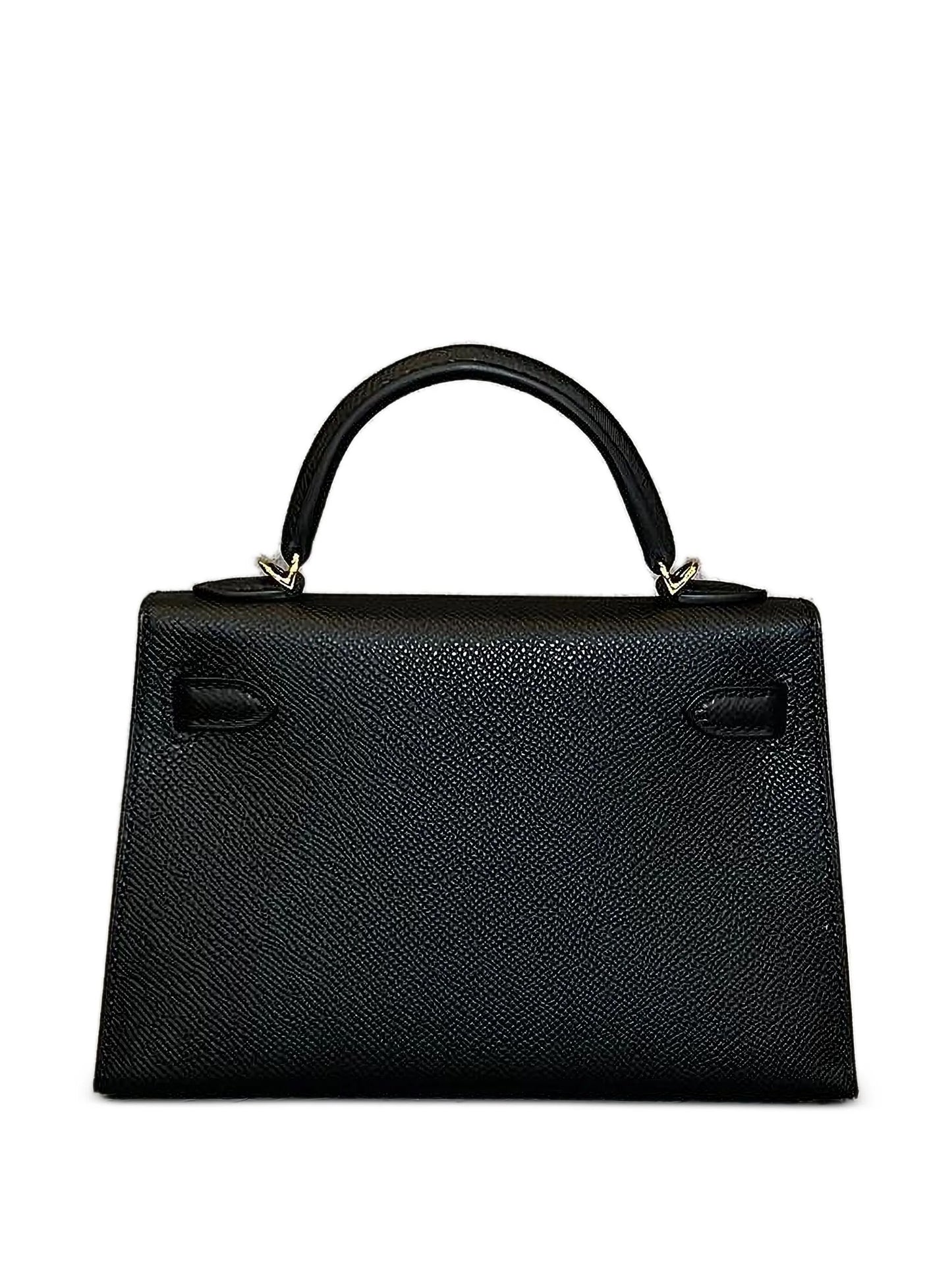 Hermès Pre-Owned Mini Kelly Sellier 20 Epsom Noir with Gold Hardware