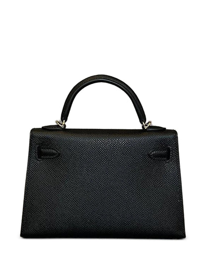 Hermès Pre-Owned Mini Kelly Sellier 20 Epsom Noir with Gold Hardware