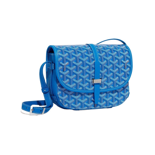 Goyard Goyardine Belvedere II Sky Blue PM Messenger Bag