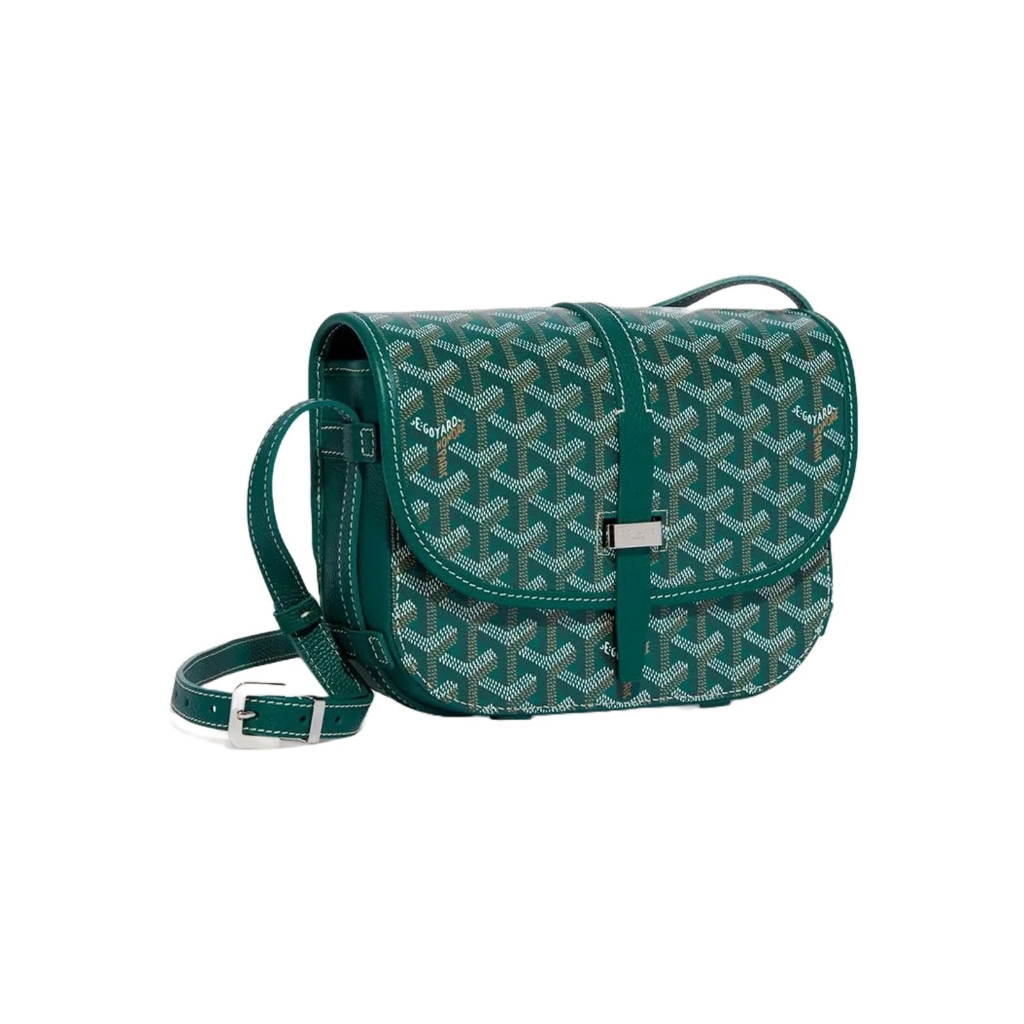 Goyard Goyardine Belvedere II Green PM Messenger Bag