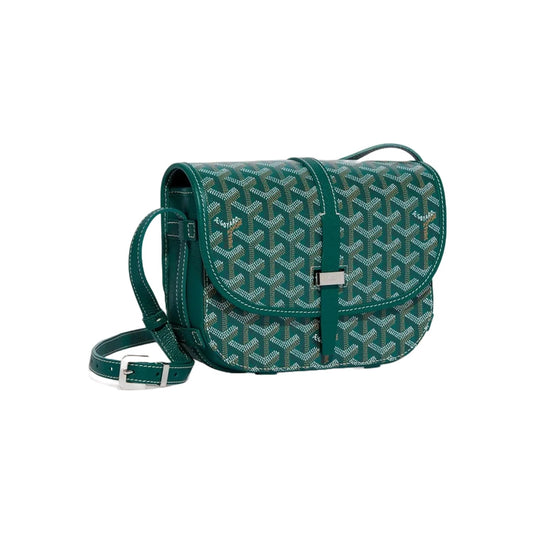 Goyard Goyardine Belvedere II Green PM Messenger Bag