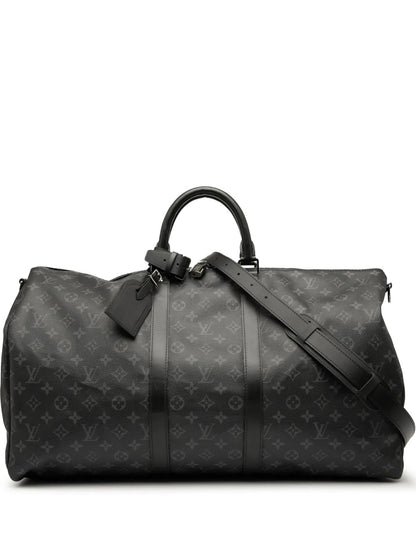 Louis Vuitton Pre-Owned Monogram Eclipse Keepall Bandouliere 55